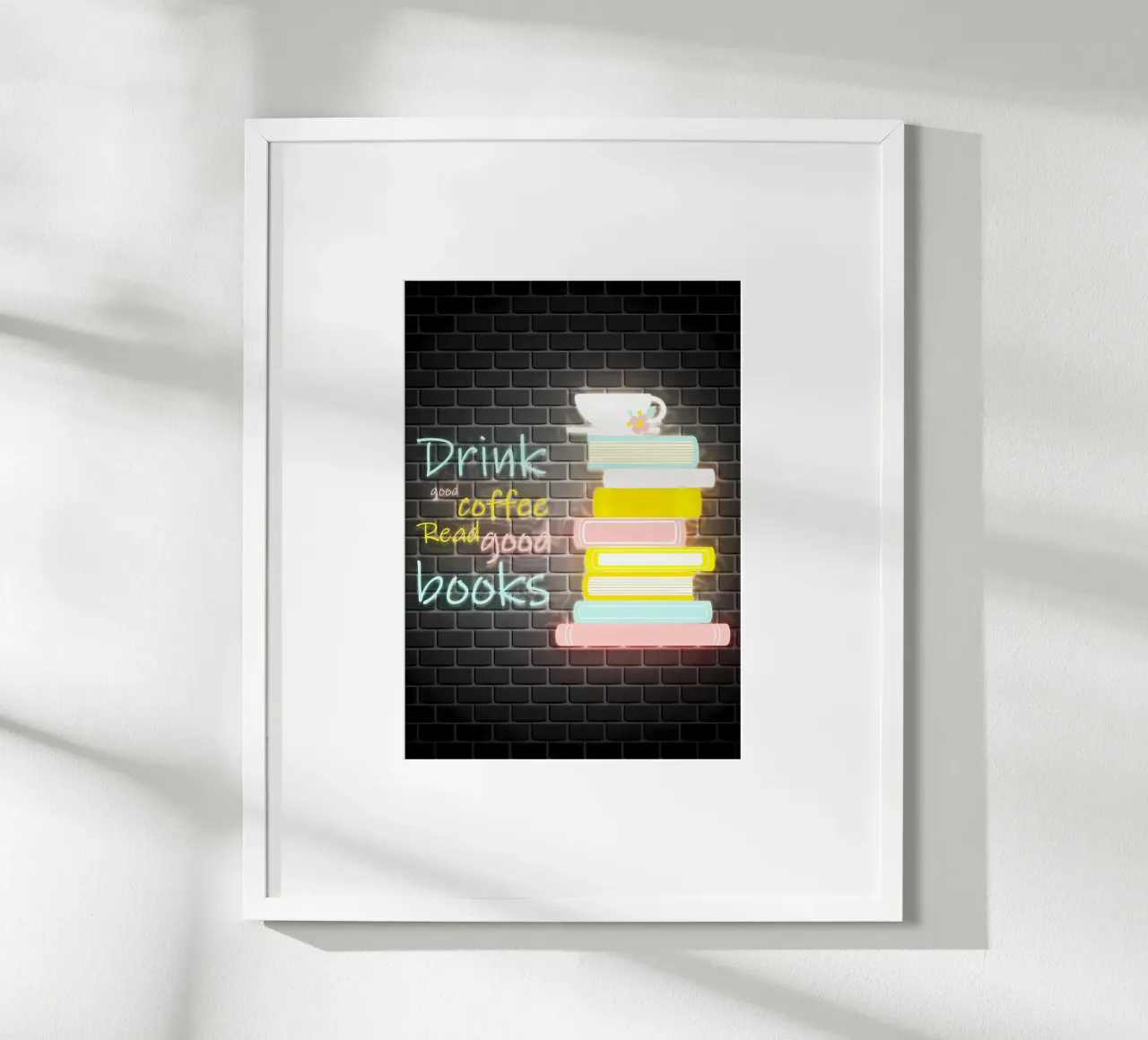 Café Citas Juegos Deporte poster con marco de plástico de Aiden Garcia