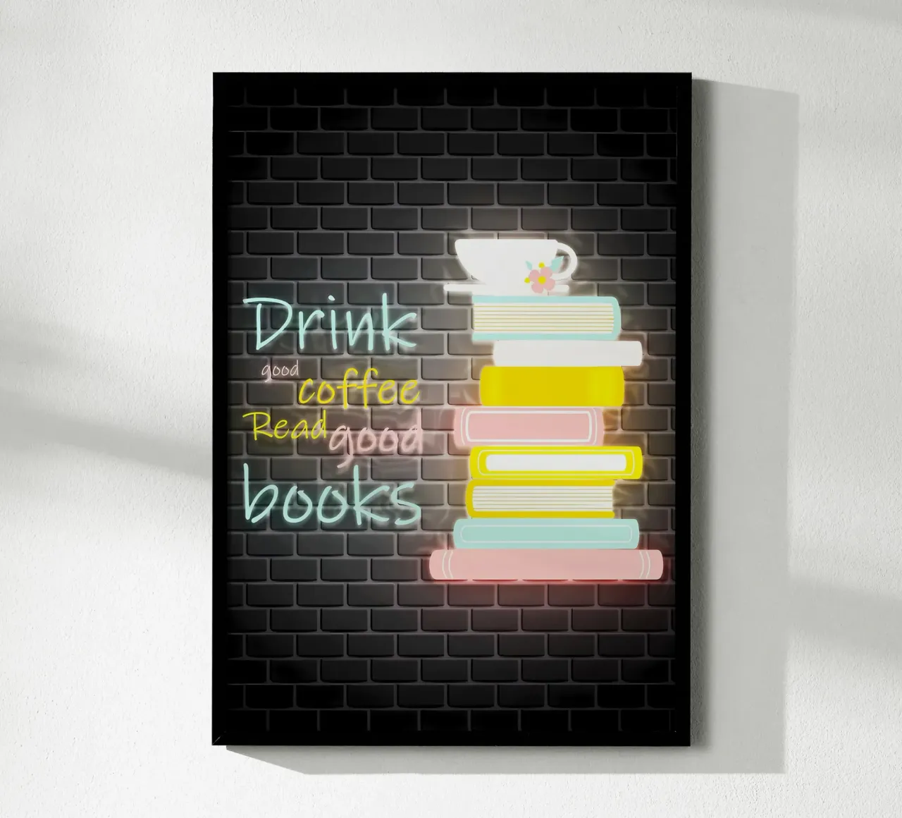 Café Citas Juegos Deporte poster con marco de plástico de Aiden Garcia