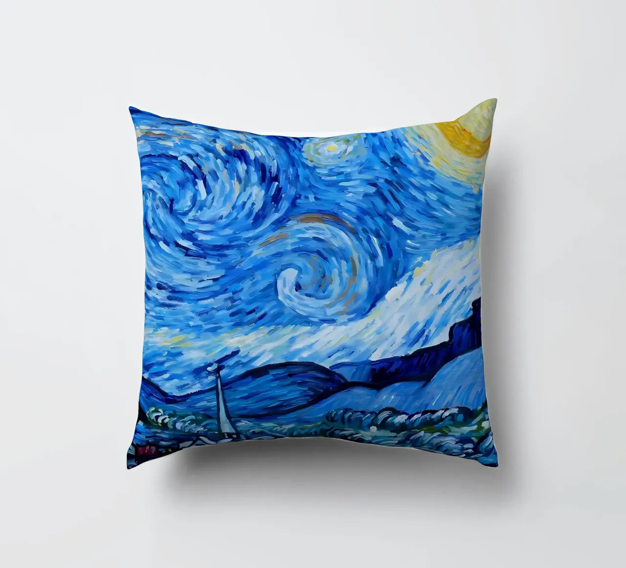Starry Night decorative cushion by Adrian Patel