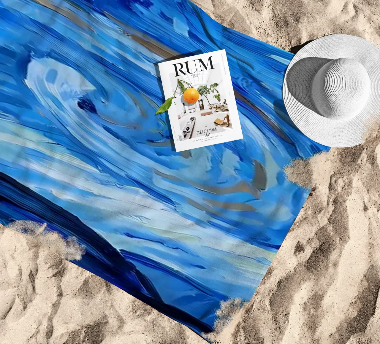 Starry Night beach towel by Adrian Patel