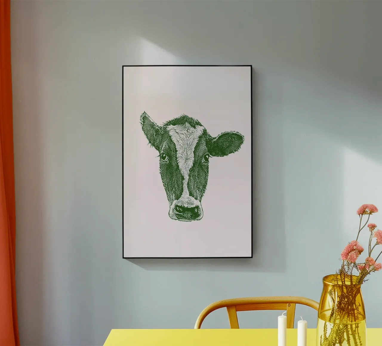 Denim Cow plexiglass da Flora & Fauna