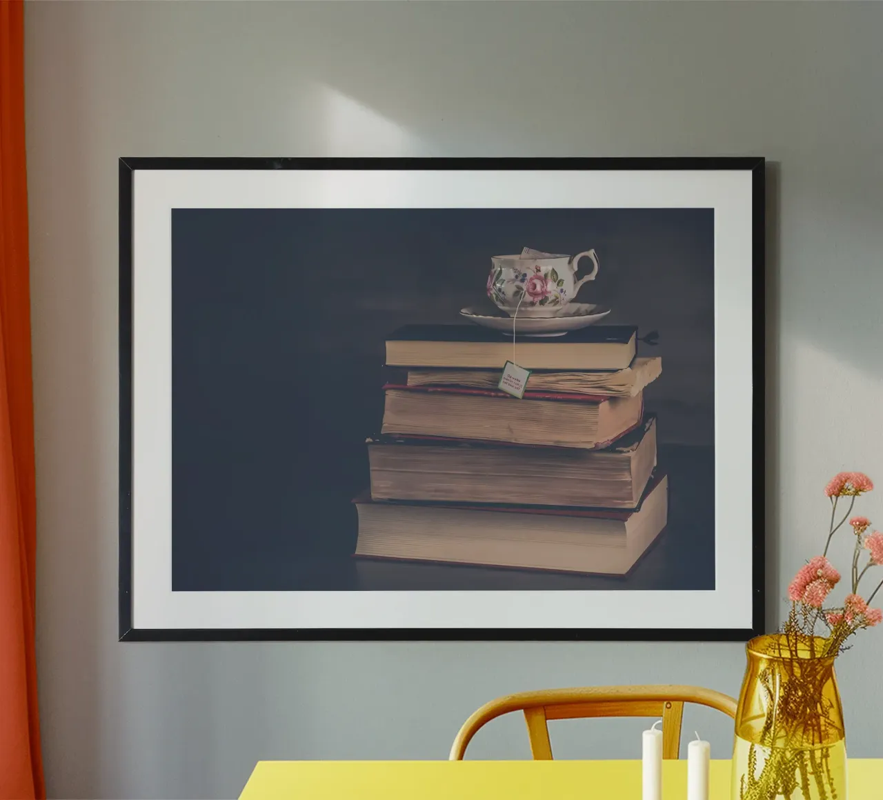 Letteratura poster con telaio in legno da Aiden Garcia