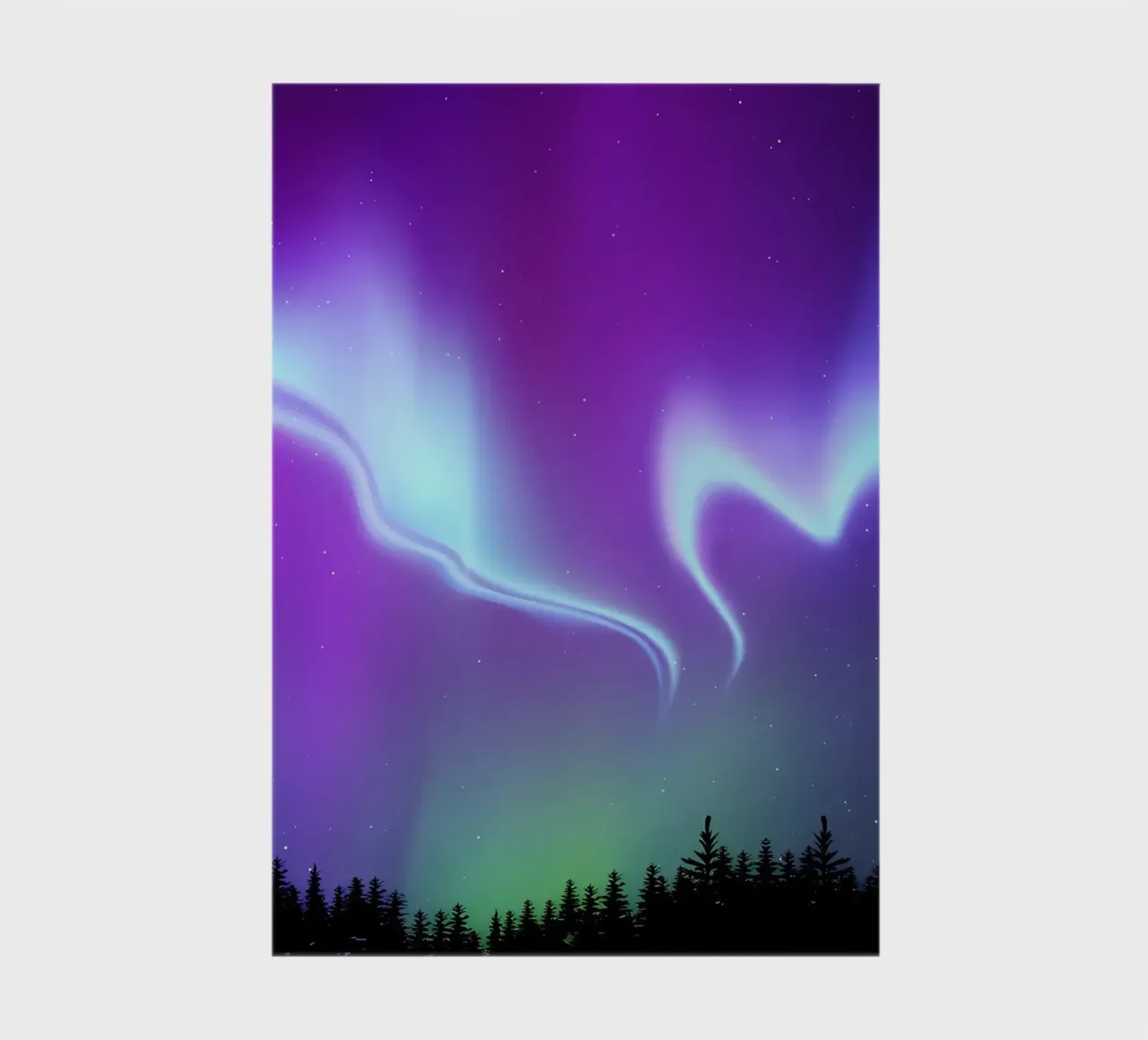 Aurora Synthwave space art notebook by Matthew Katz