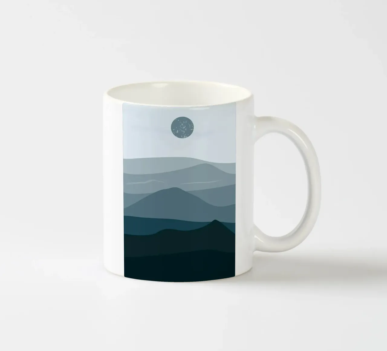 Paesaggio di montagna tazza in ceramica da Bartosz Powalka