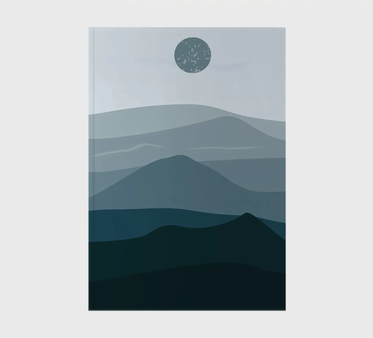 Mountain landscape art notebook by Bartosz Powalka