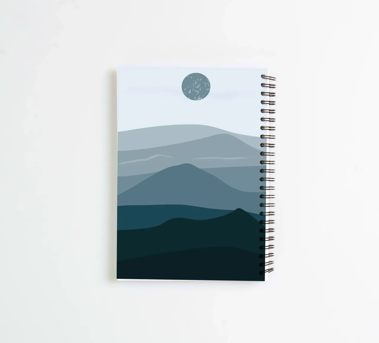 Mountain landscape art spiral notebook by Bartosz Powalka