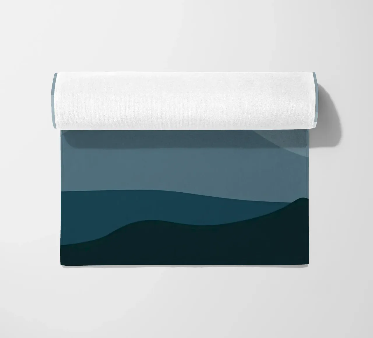 Mountain landscape art beach towel by Bartosz Powalka