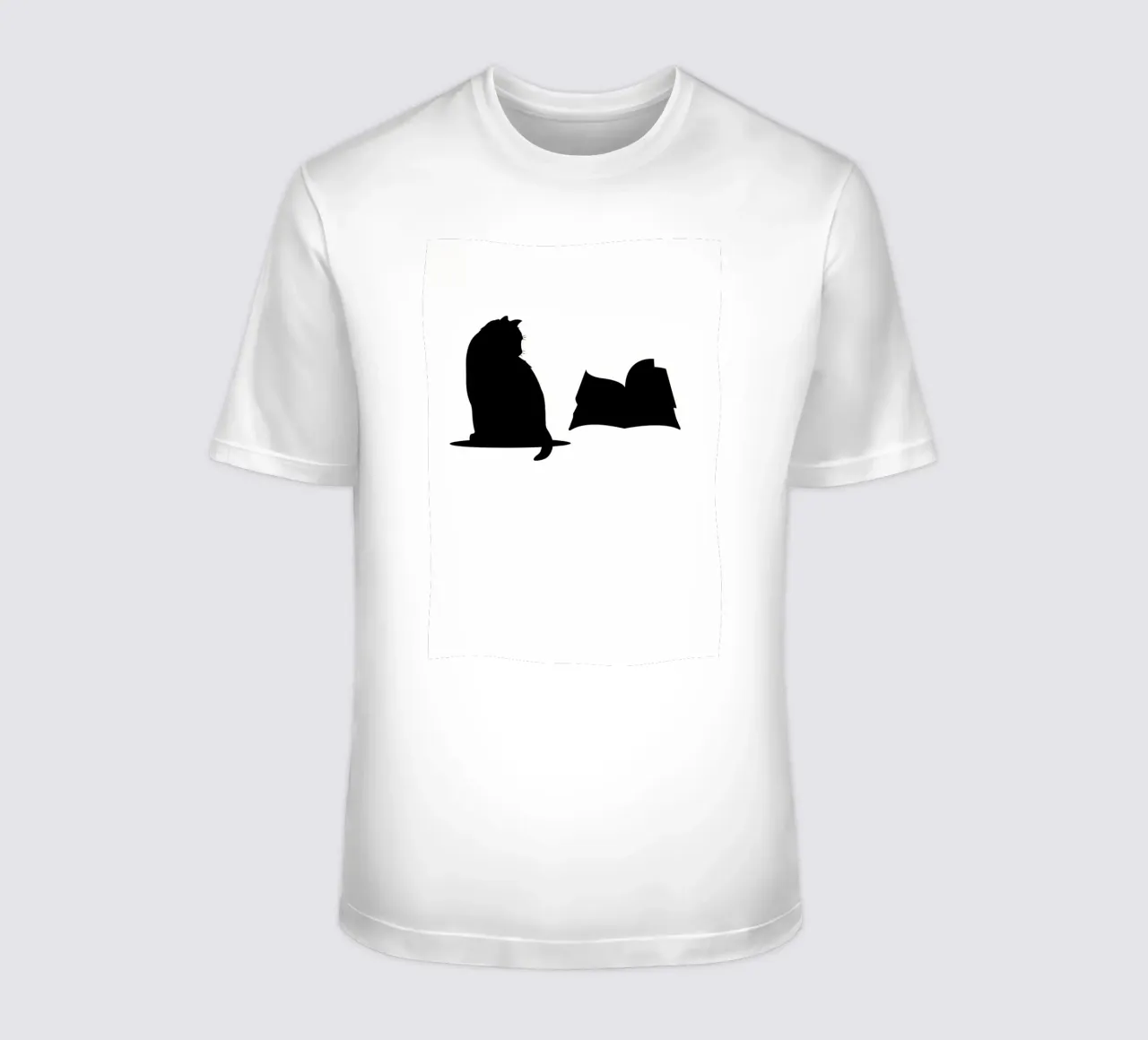 Libri sui gatti bianchi e neri t-shirt da Aiden Garcia