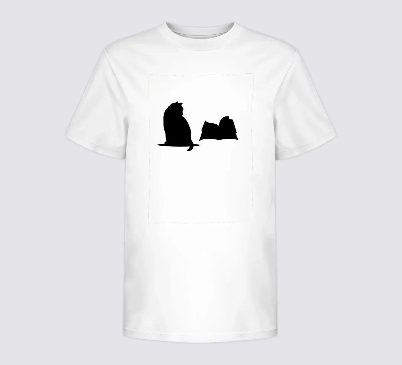 Libros sobre gatos blancos y negros camiseta para niños de Aiden Garcia