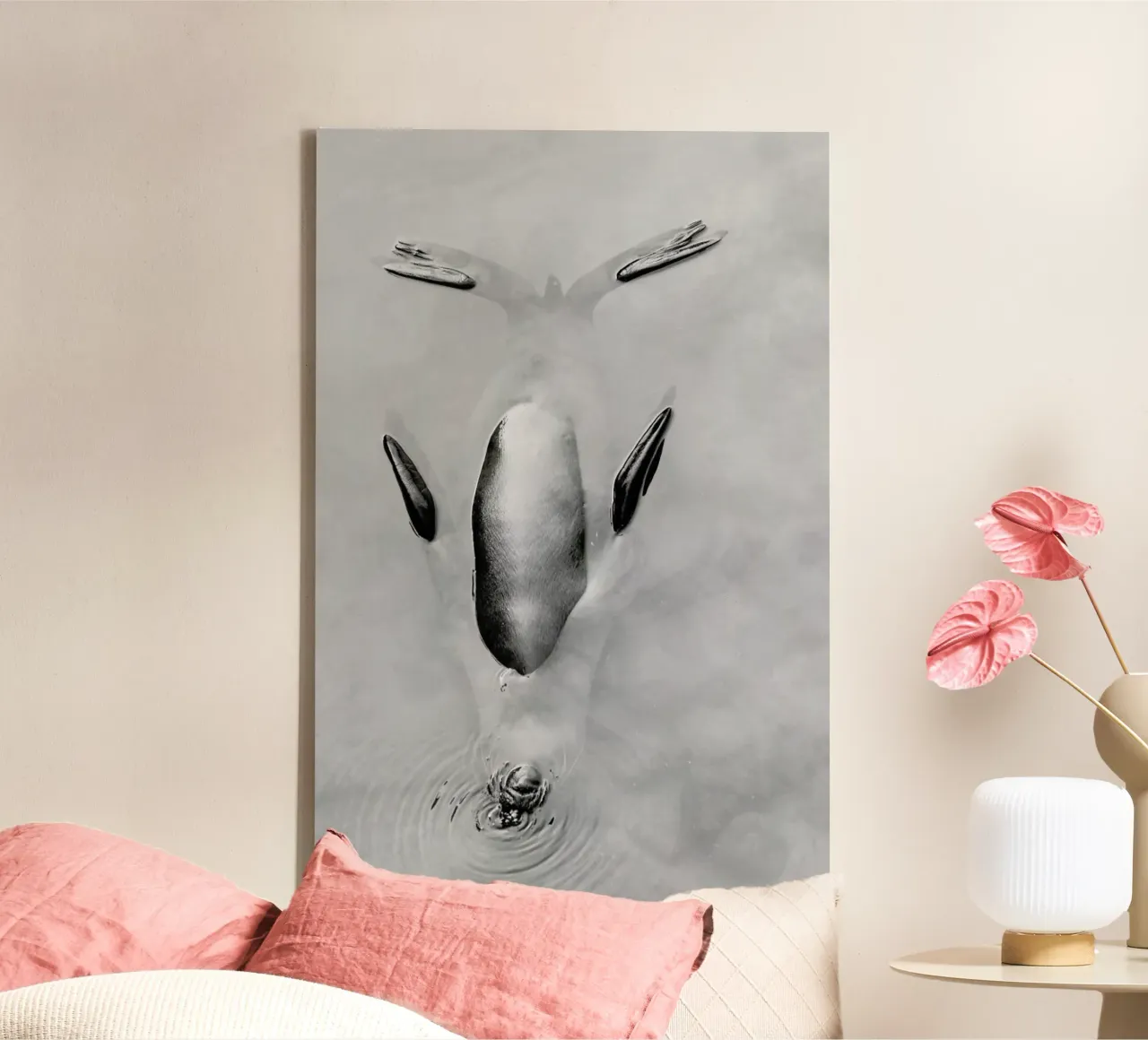 Chilling Out canvas with Floater frame by Natural Kingdom