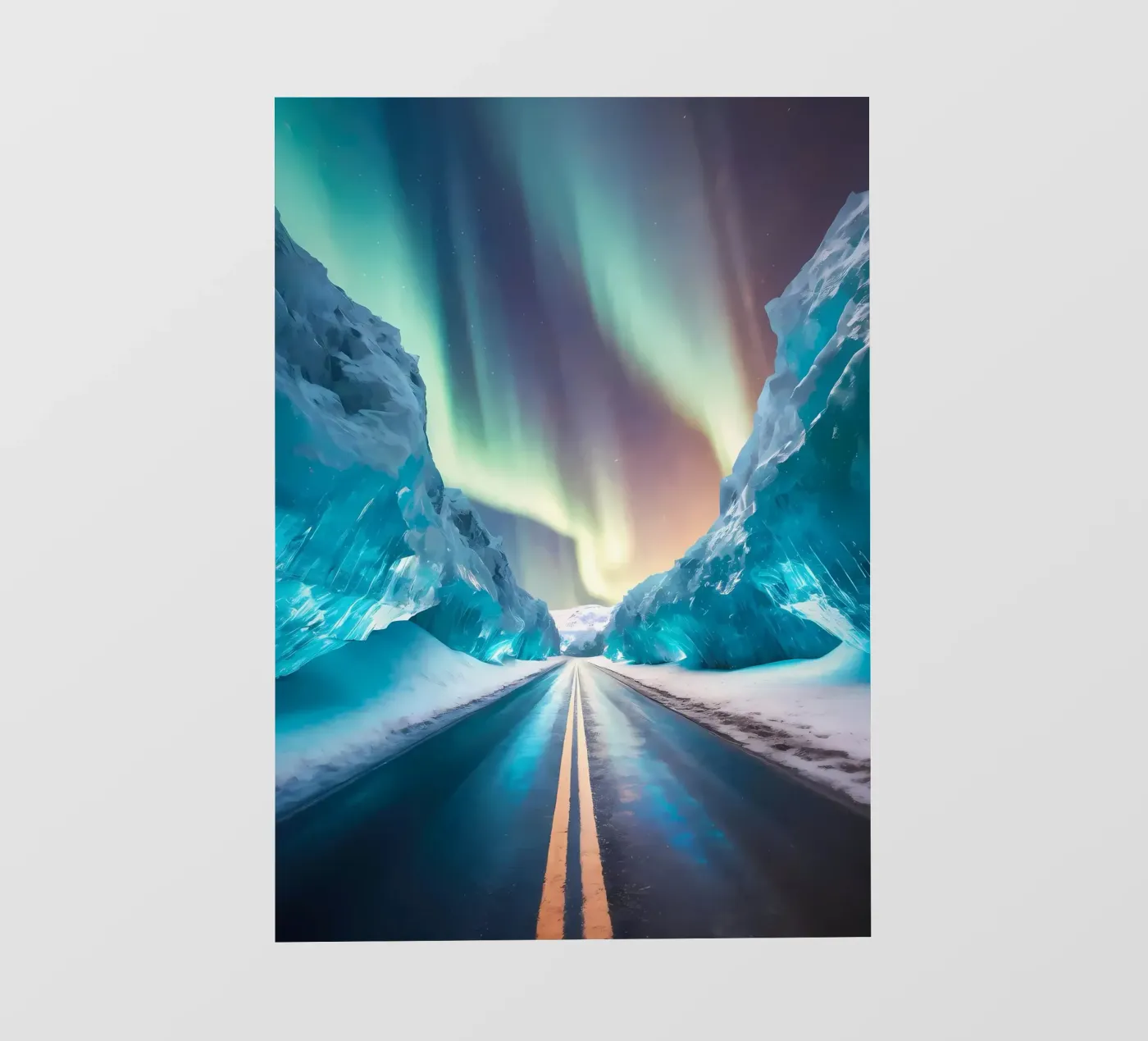 gletsjerweg fotobehang van Matthew Katz