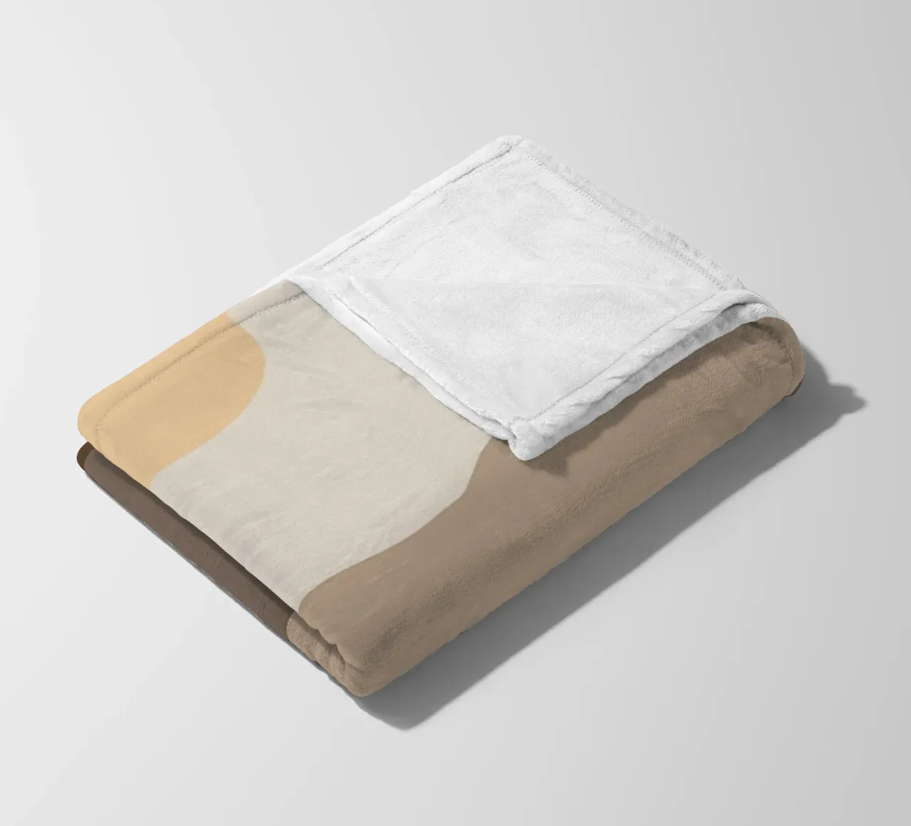 Sunset with mountain tree fleece blanket by Bartosz Powalka