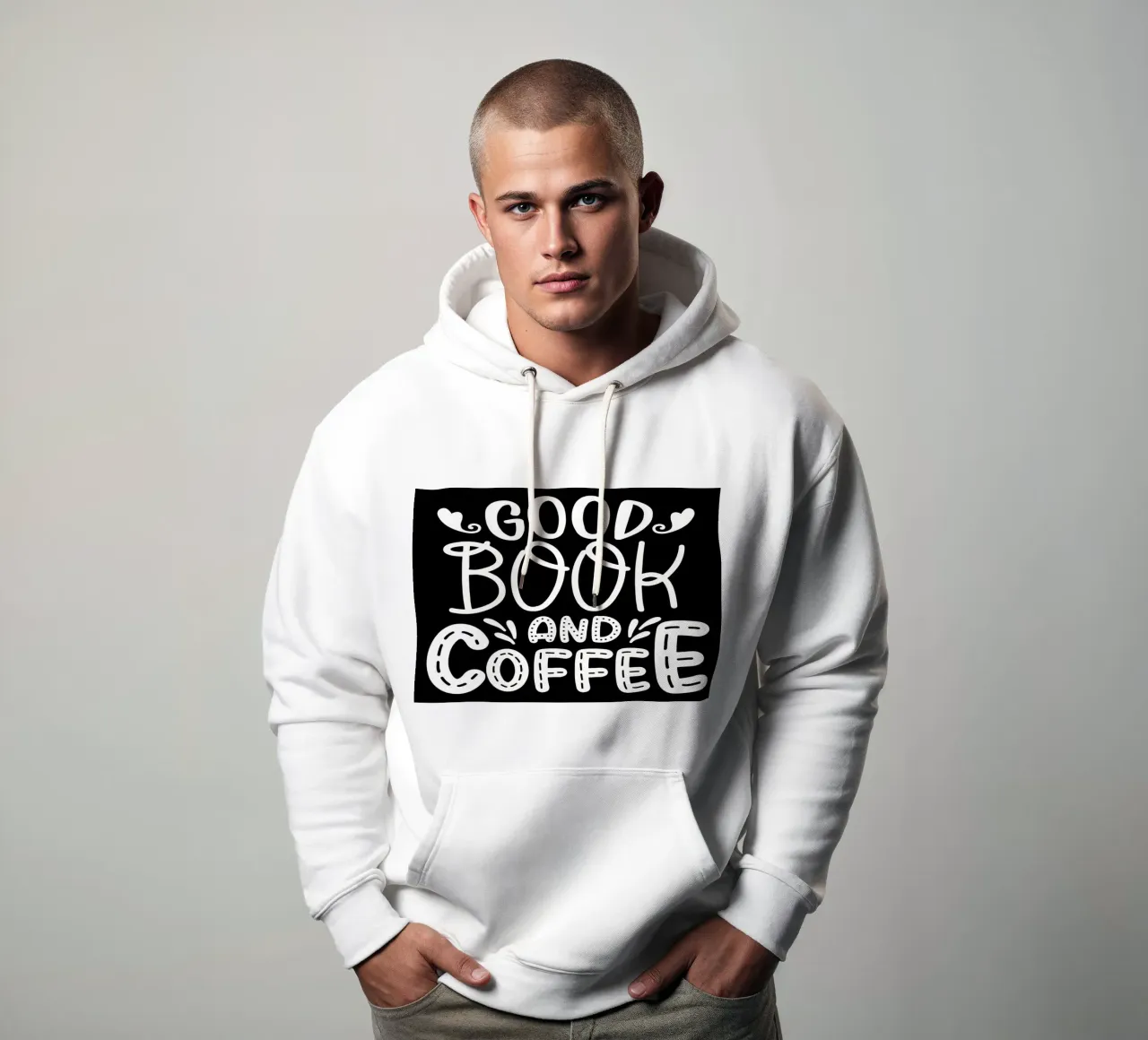 Good Book and Coffee hoodie by Aiden Garcia