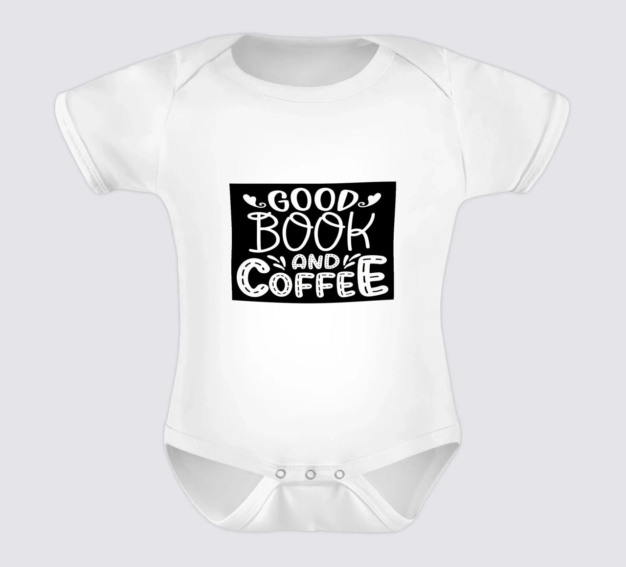 Un buon libro e un caffè body neonato maniche corte da Aiden Garcia