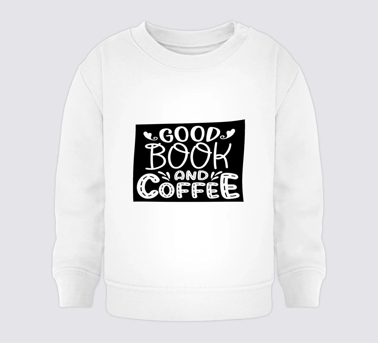Un buon libro e un caffè felpa neonato da Aiden Garcia