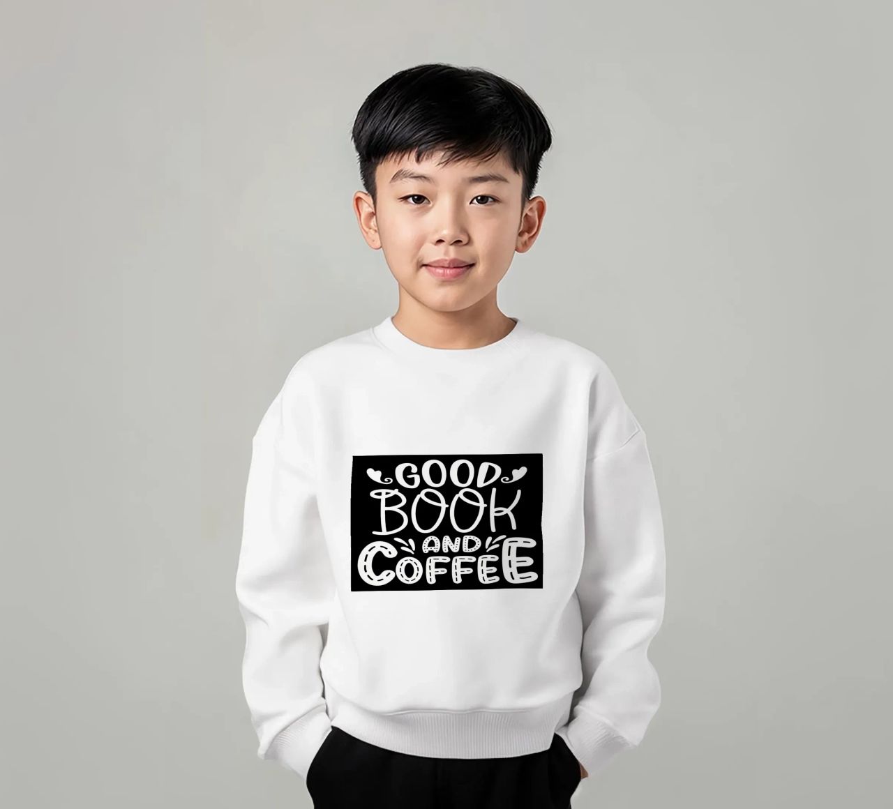 Un buon libro e un caffè felpa bambino da Aiden Garcia