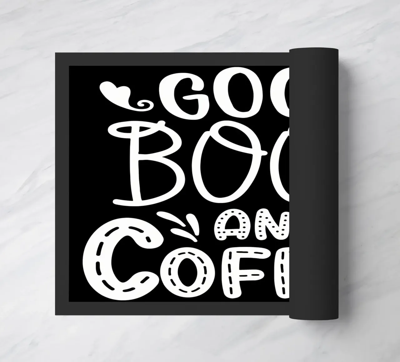 Gutes Buch und Kaffee Fußmatte von Aiden Garcia