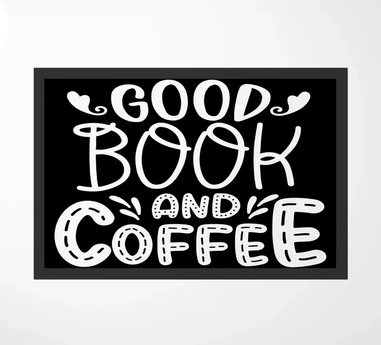 Gutes Buch und Kaffee Fußmatte von Aiden Garcia
