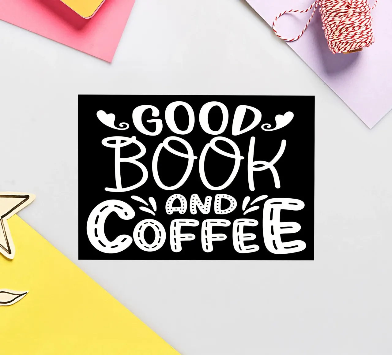 Un buon libro e un caffè adesivo da Aiden Garcia