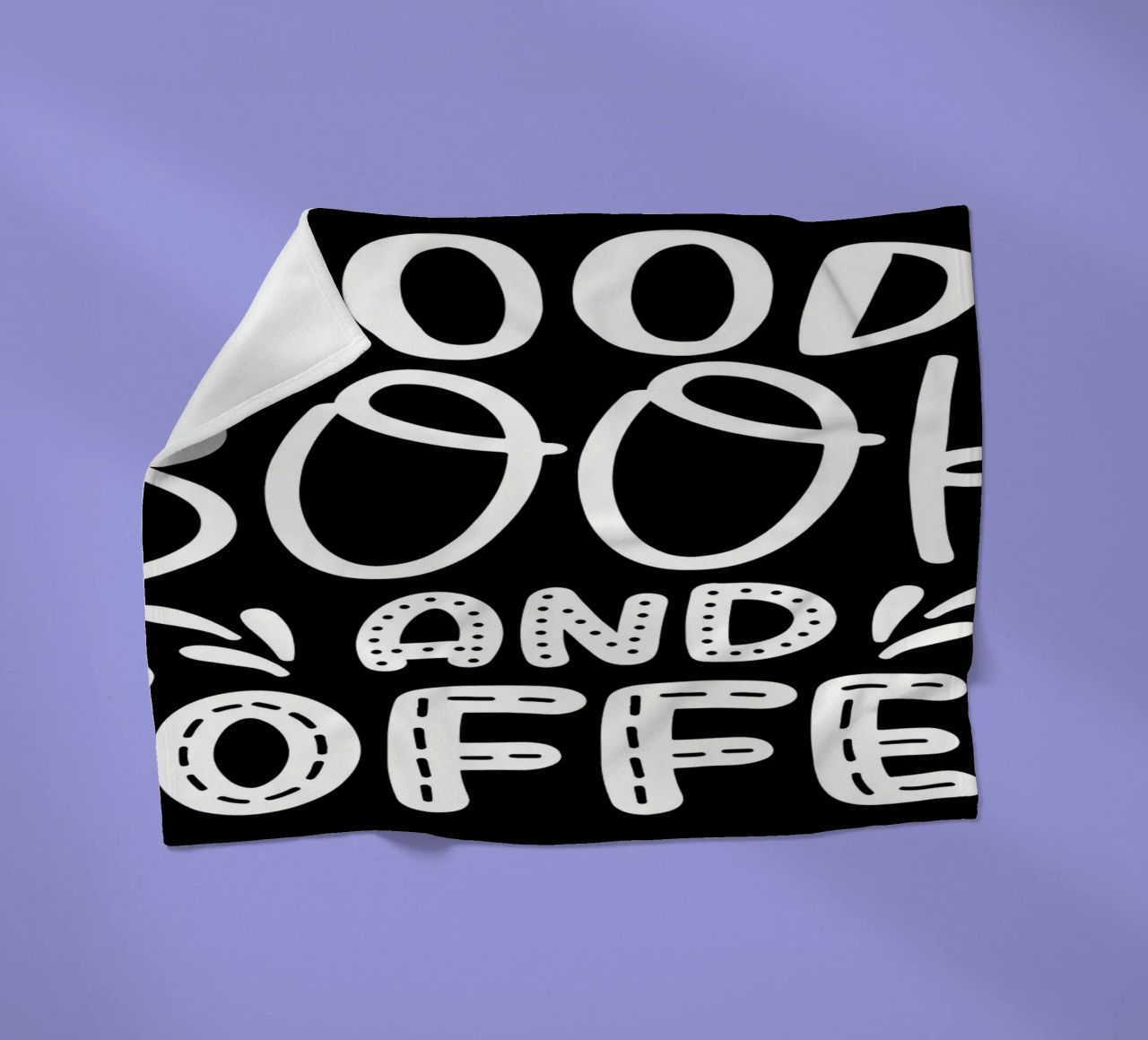 Un buon libro e un caffè coperta in pile da Aiden Garcia