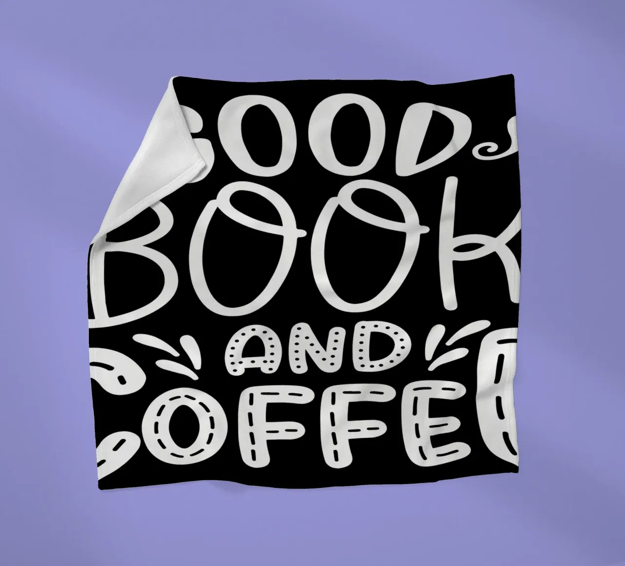 Un buon libro e un caffè coperta in pile da Aiden Garcia