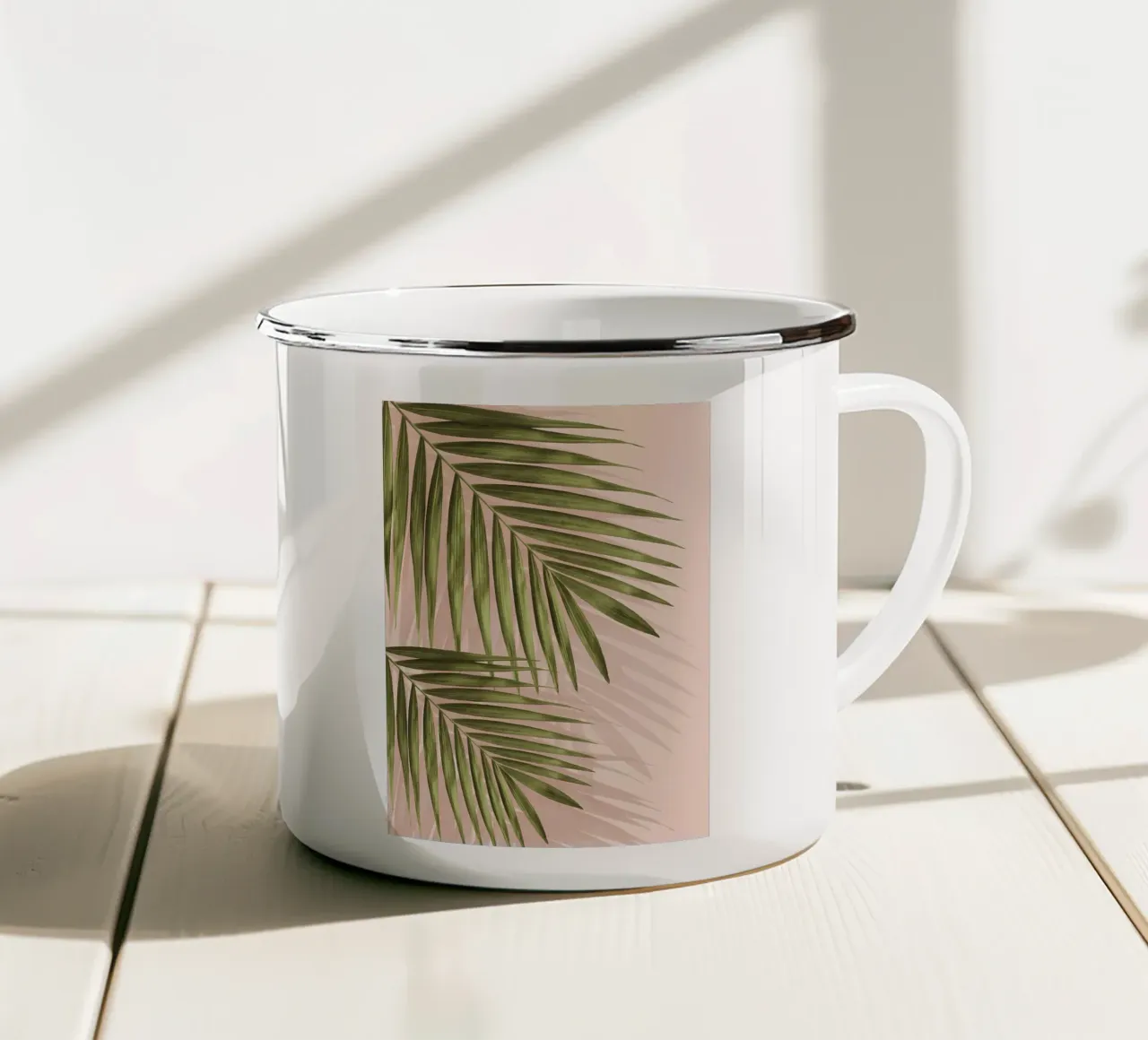 Minimalista floreale A40 tazza in smalto da Nicholas Campbell