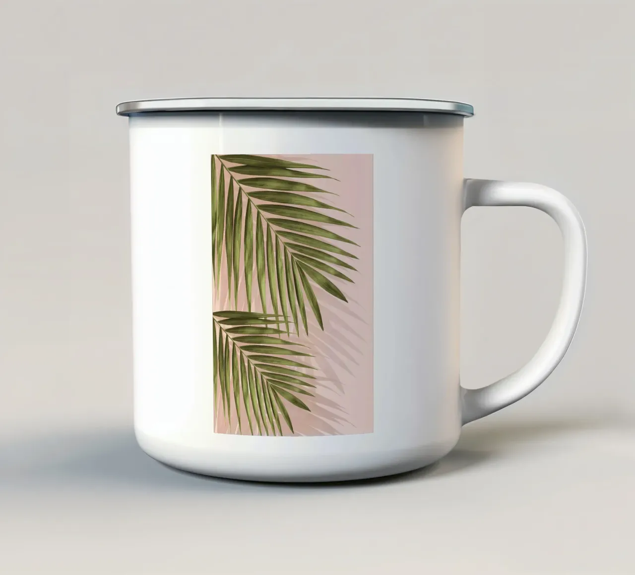 Minimalista floreale A40 tazza in smalto da Nicholas Campbell