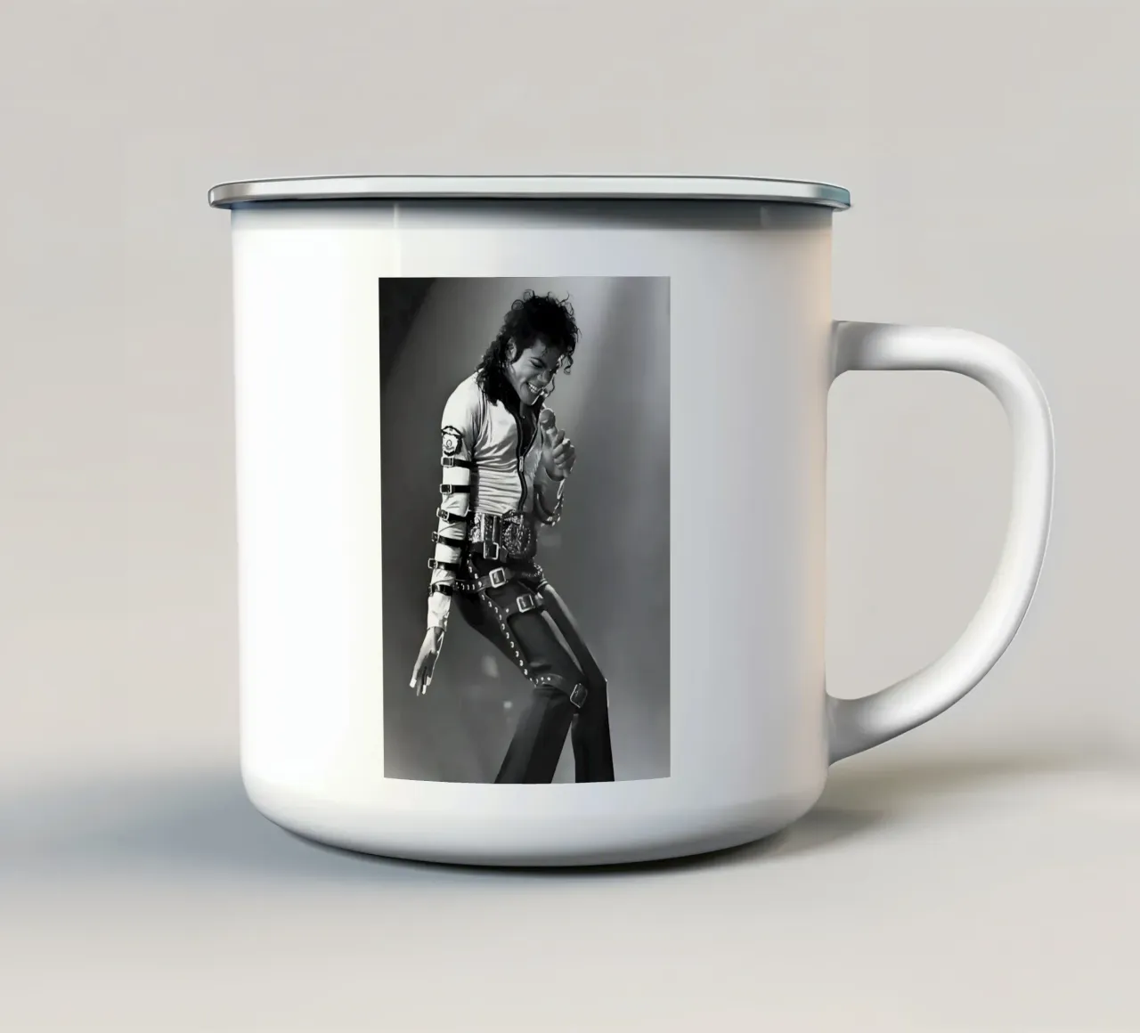 Michael Jackson tazza in smalto da Low poly art