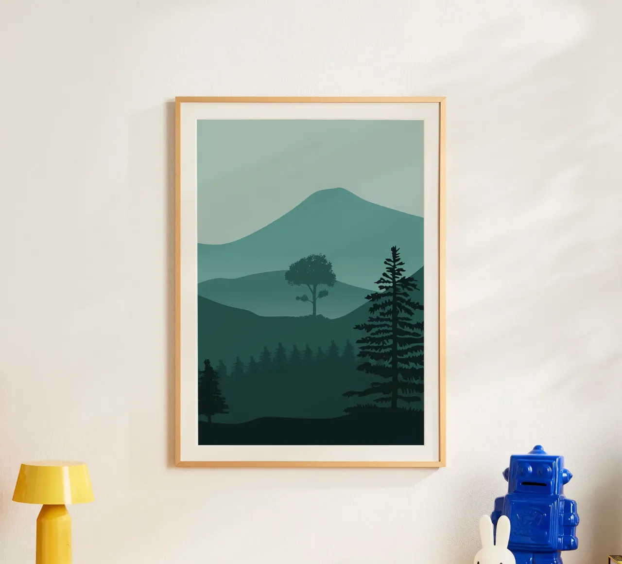Blauer Bergwaldbaum Hahnemühle von Bartosz Powalka