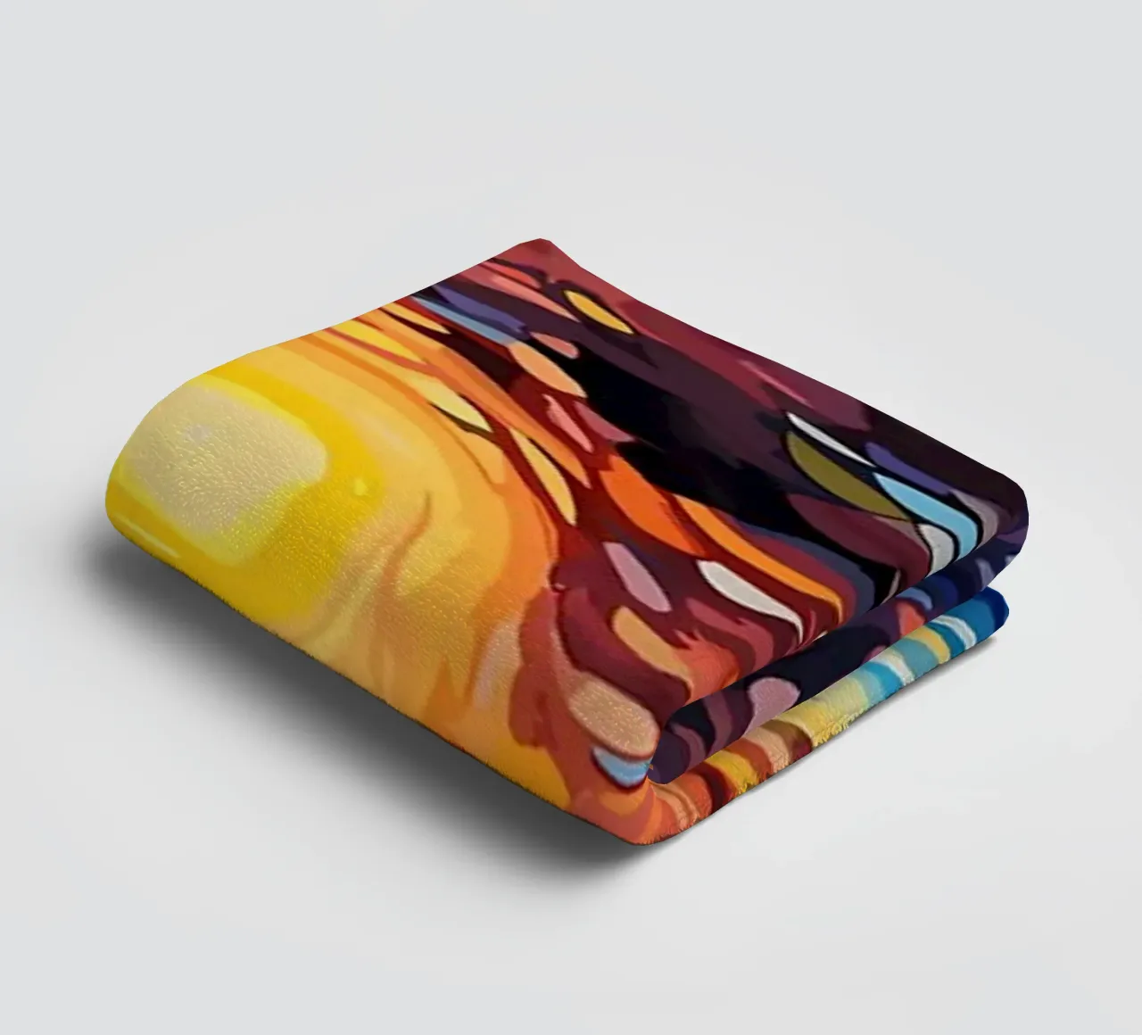 Psychedelisch schilderen badhanddoek van Adrian Patel