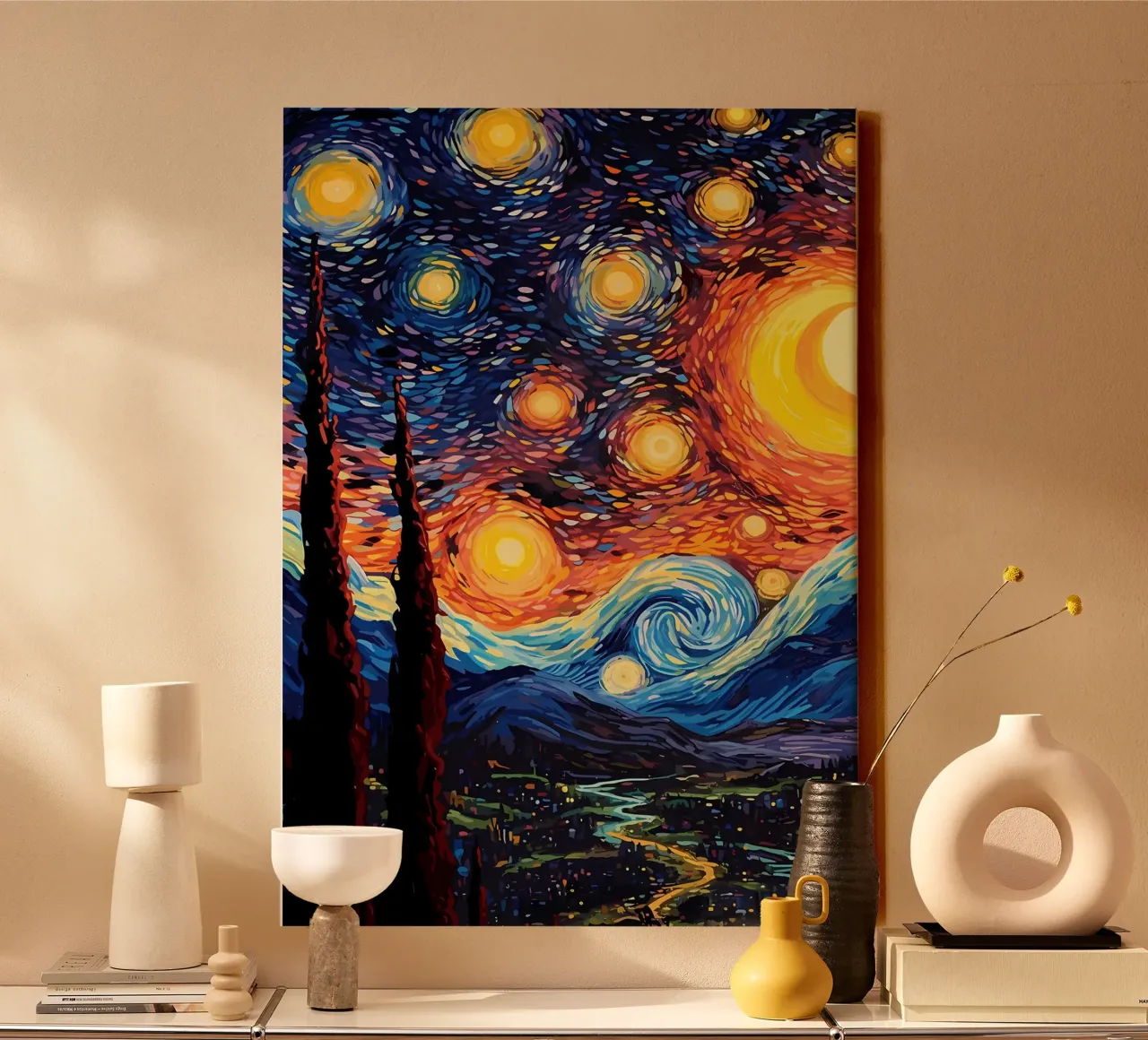 Psychedelisch schilderen canvas van Adrian Patel