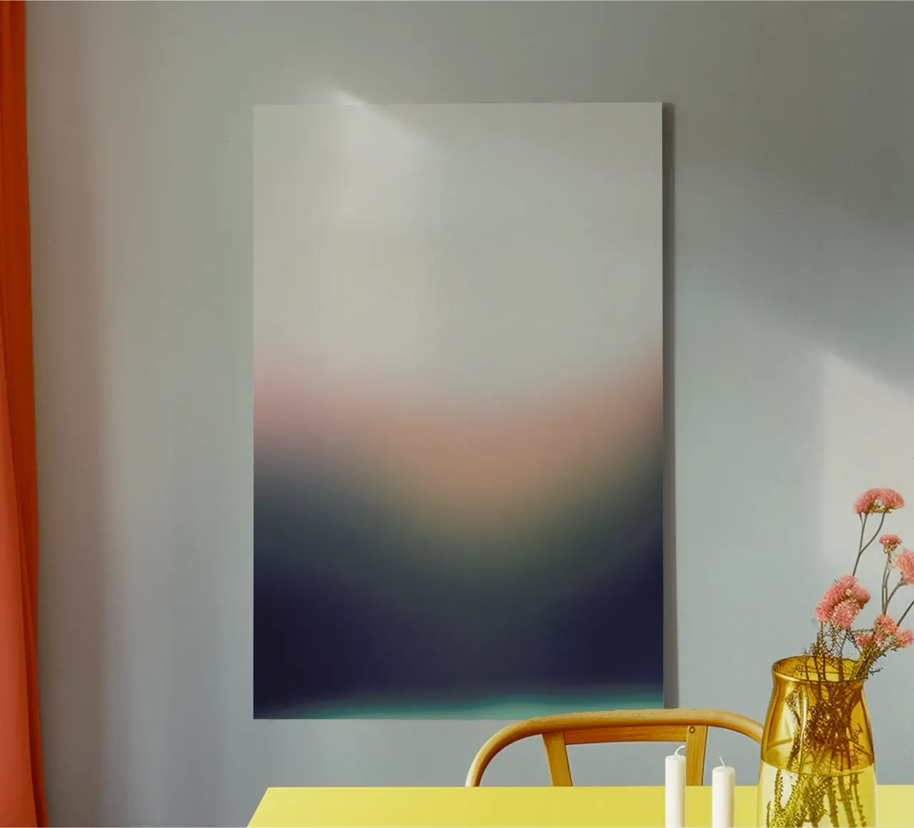 Sunrise 4 canvas with Floater frame by Sarah Bühler