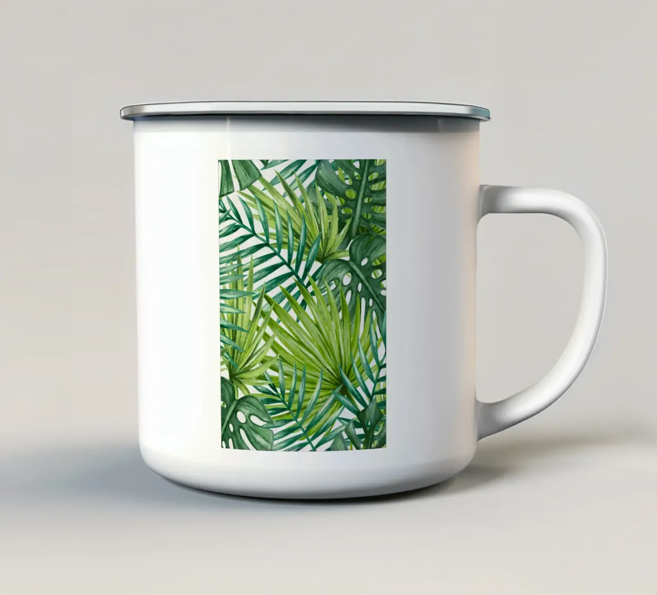 Modello tropicale 3 tazza in smalto da Nicholas Campbell