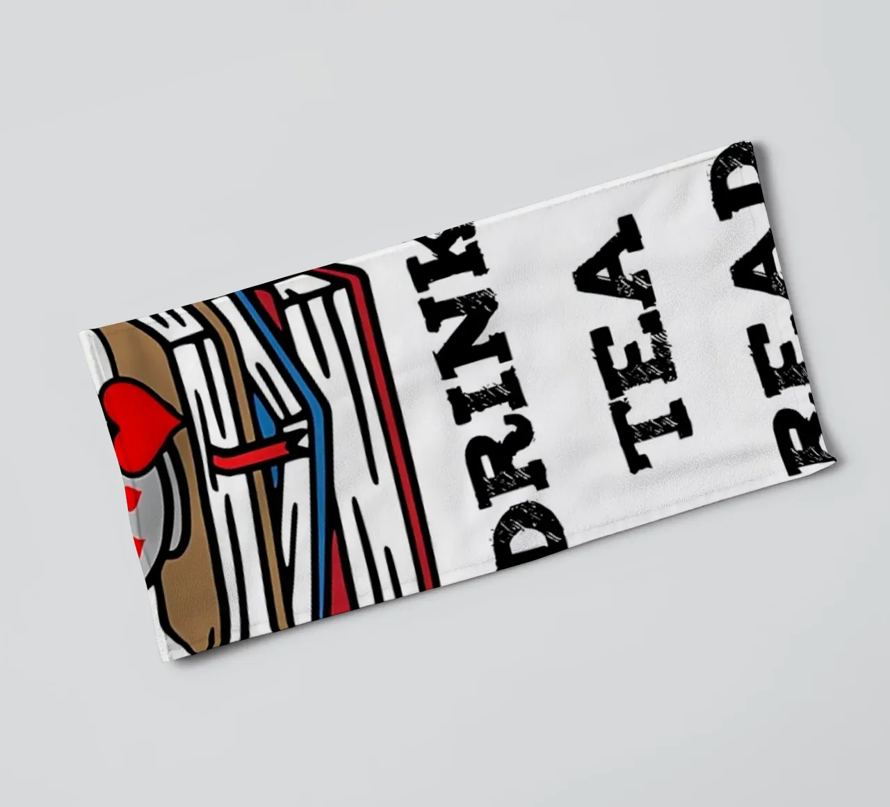 Tea Read Books Be Happy towel by Aiden Garcia