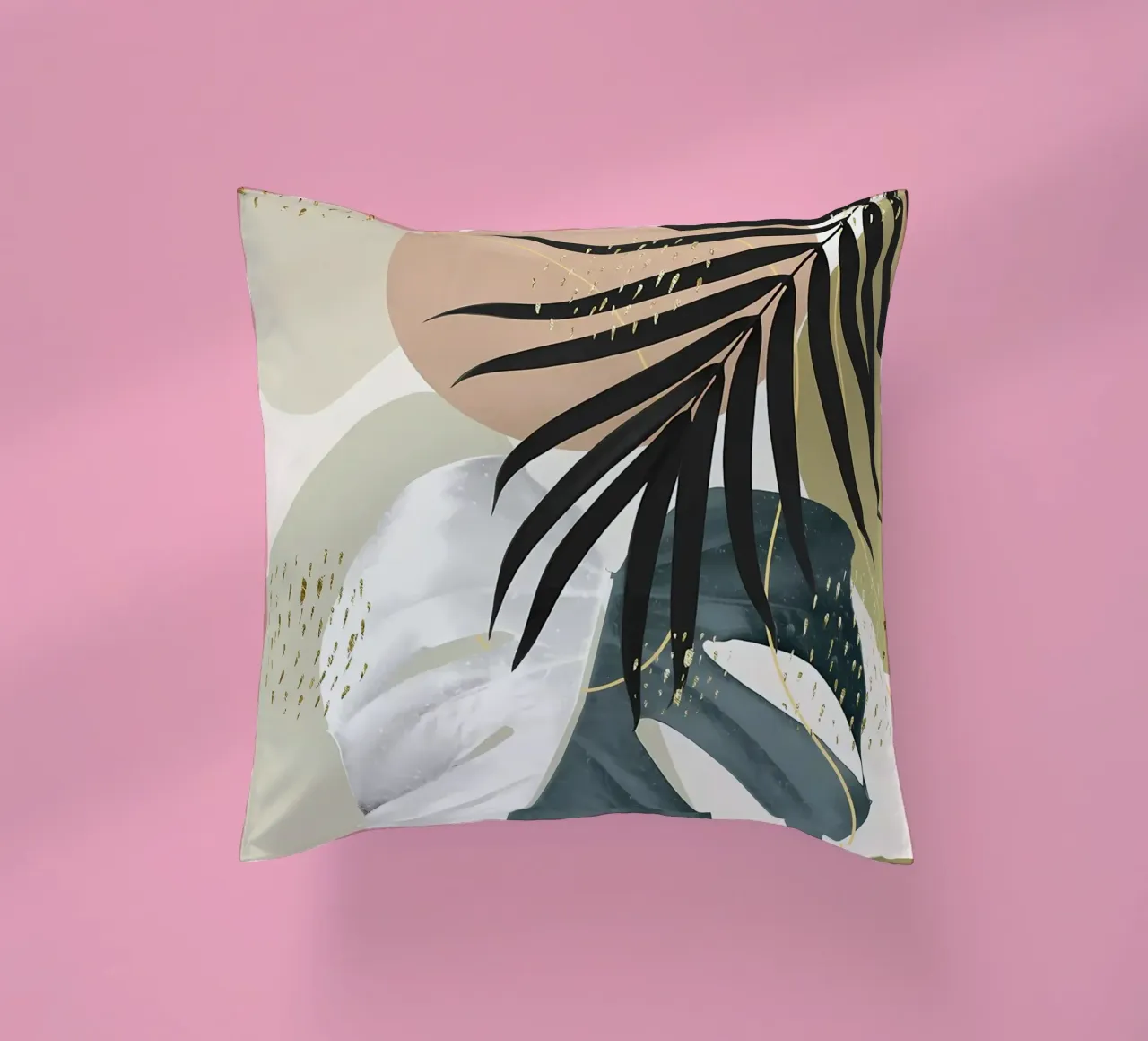 Monstera Abstract 1 cuscino da Nicholas Campbell