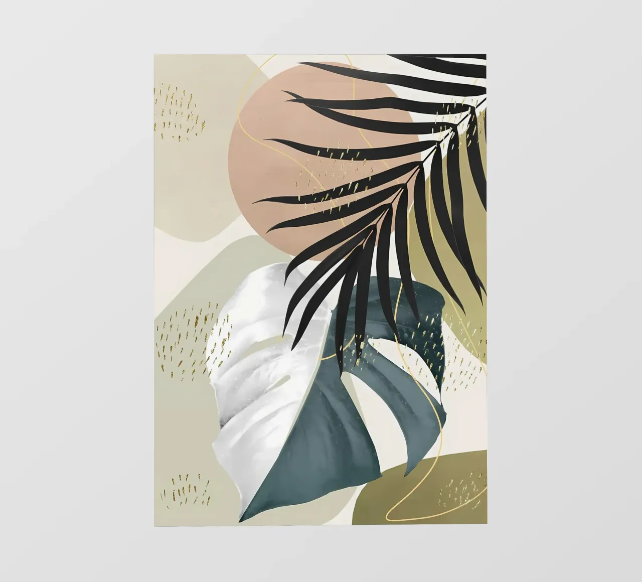 Monstera Abstract 1 pellicola backlit da Nicholas Campbell