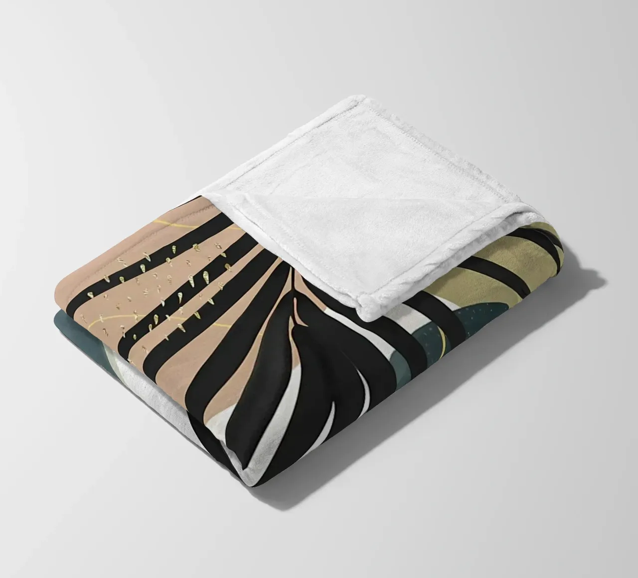Monstera Abstract 1 coperta in pile da Nicholas Campbell