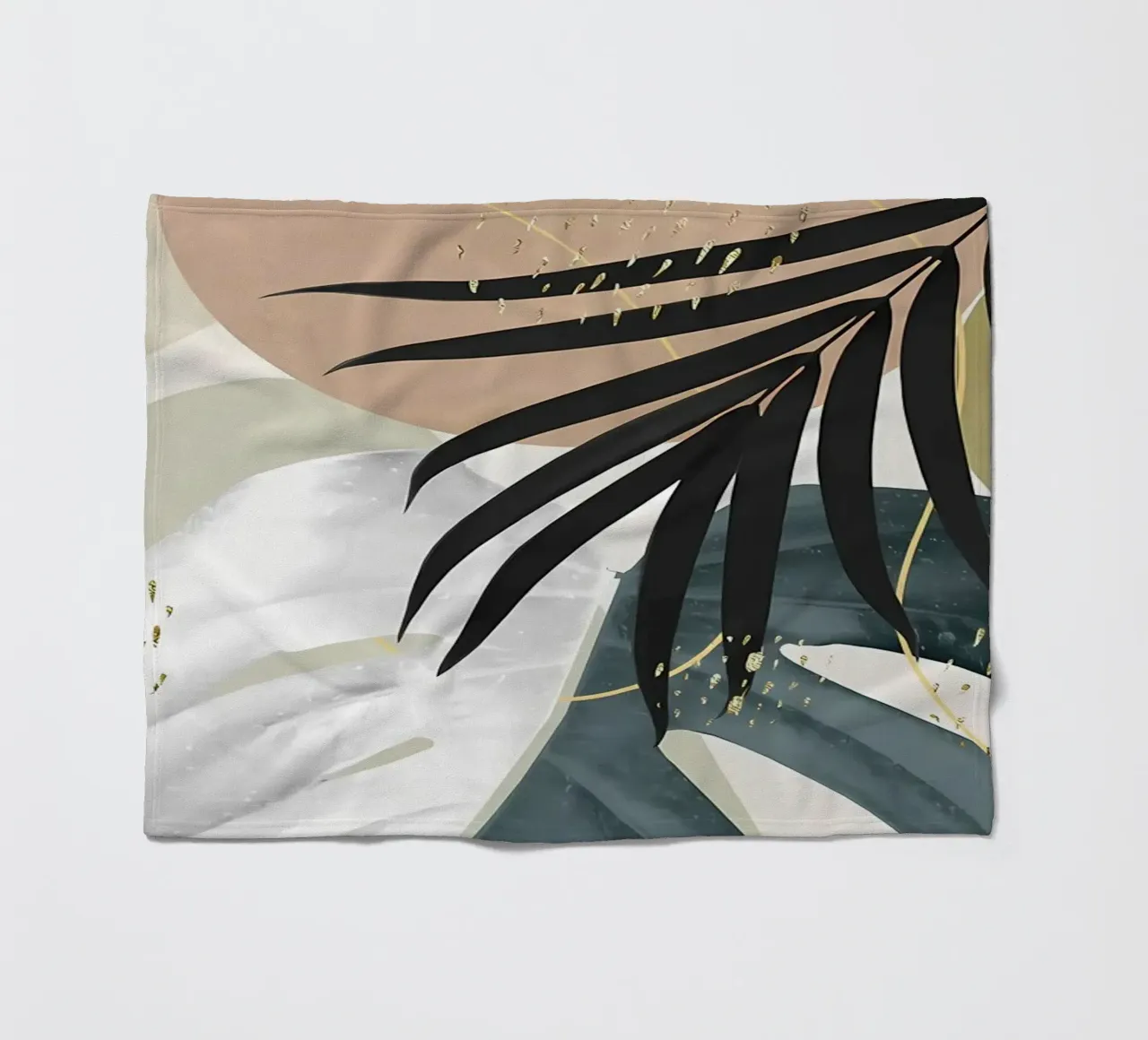 Monstera Abstract 1 coperta in pile da Nicholas Campbell