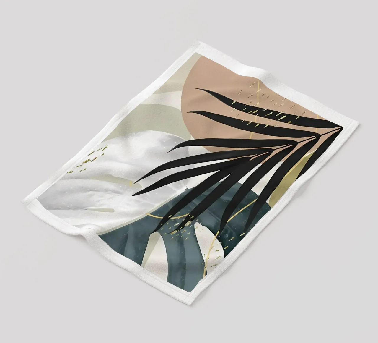 Monstera Abstract 1 coperta in pile da Nicholas Campbell