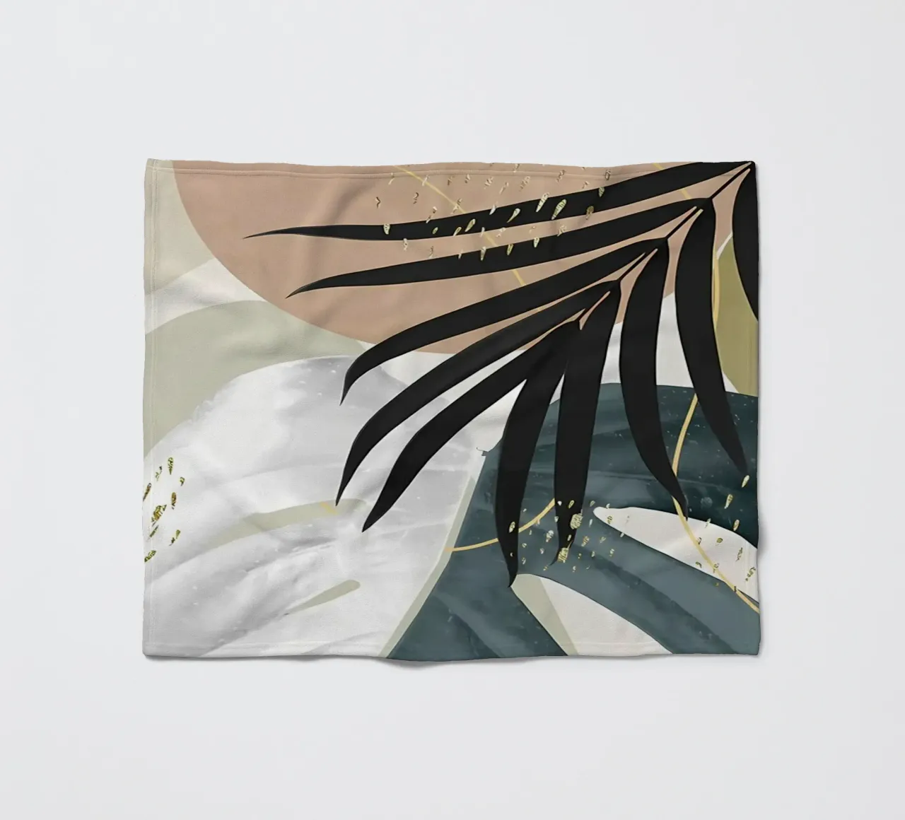 Monstera Abstract 1 coperta in pile da Nicholas Campbell