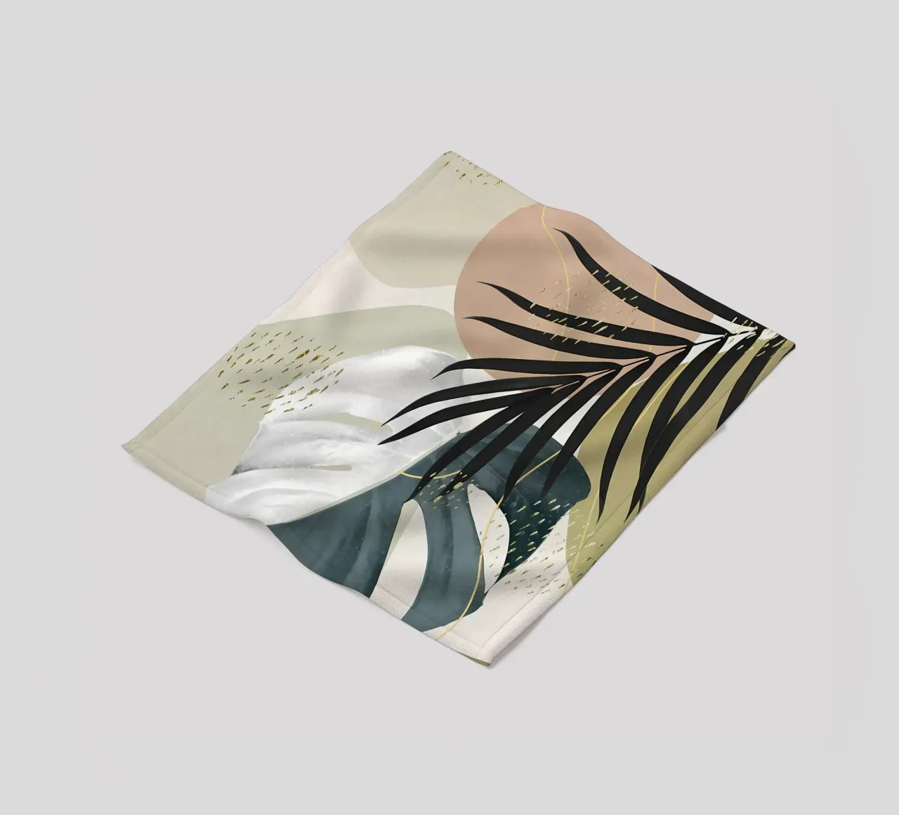 Monstera Abstract 1 coperta in pile da Nicholas Campbell