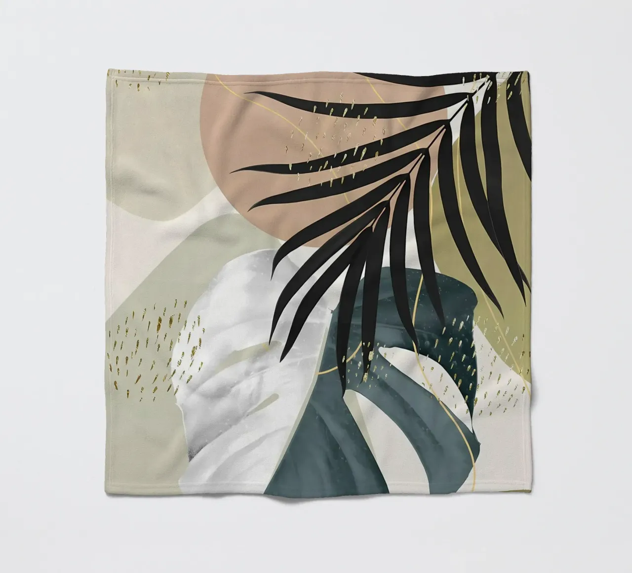Monstera Abstract 1 coperta in pile da Nicholas Campbell