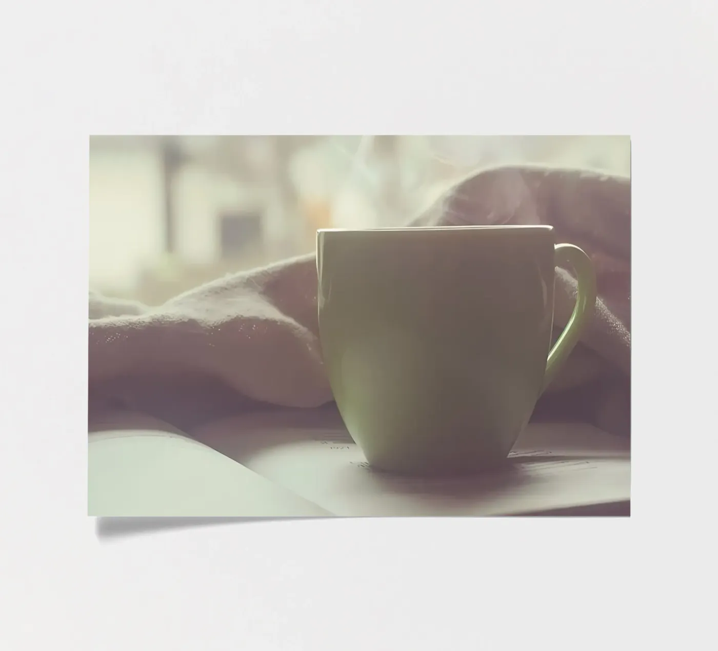 Kaffee beim lesen Stickerbogen von Aiden Garcia