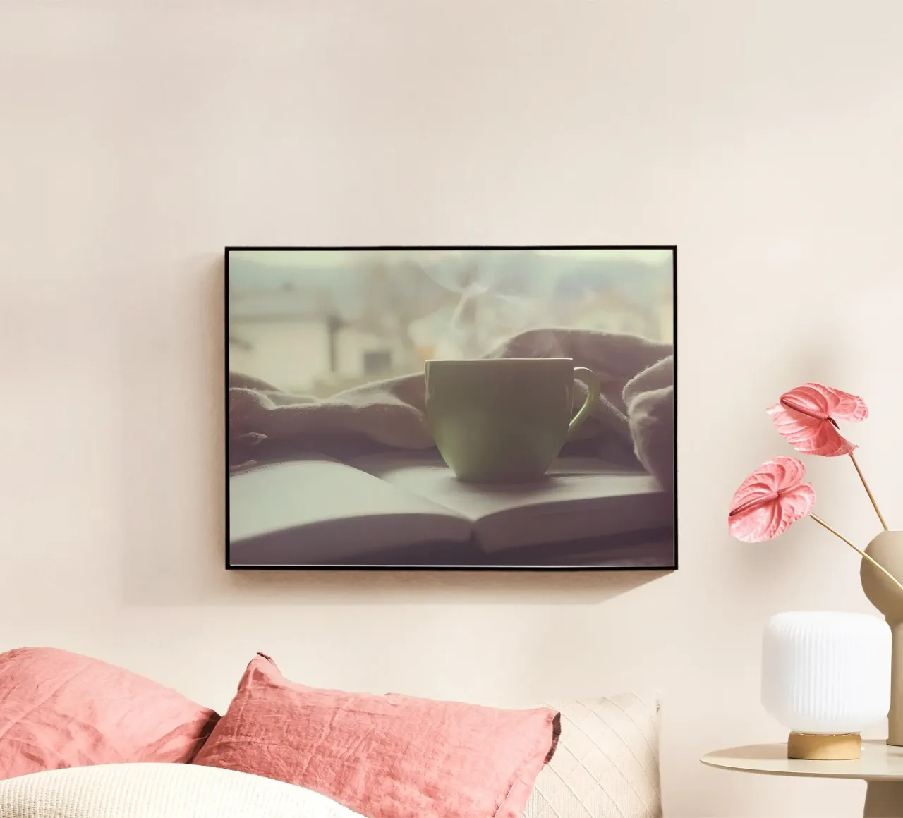 Coffee while reading Acryl-Glas von Aiden Garcia