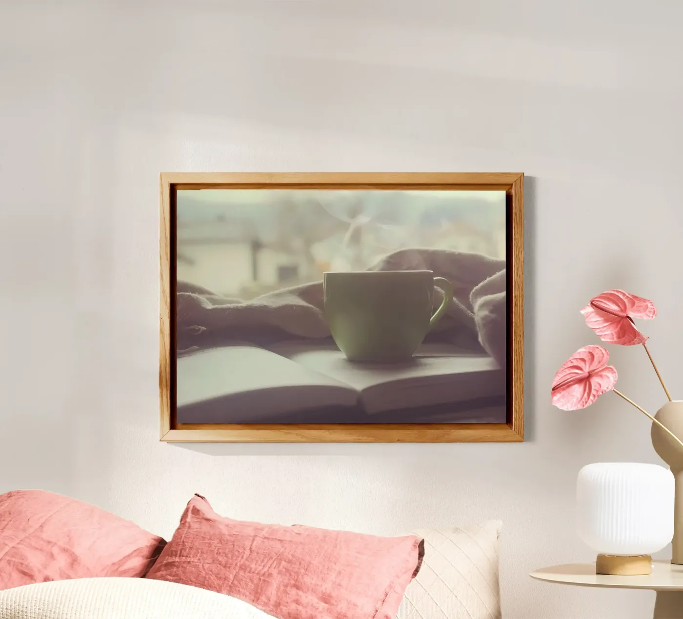 Coffee while reading alluminio dibond da Aiden Garcia