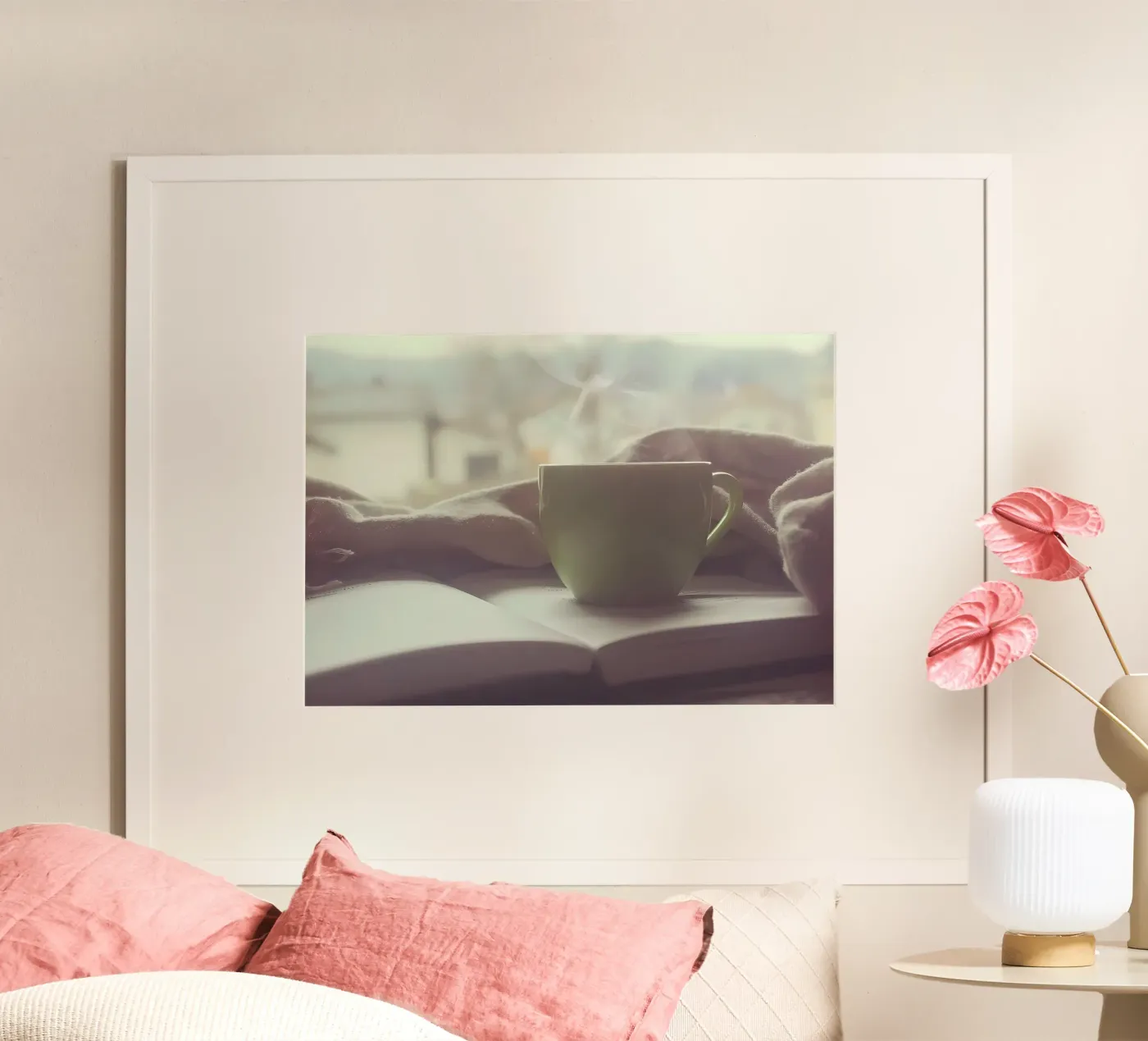 Coffee while reading Poster von Aiden Garcia