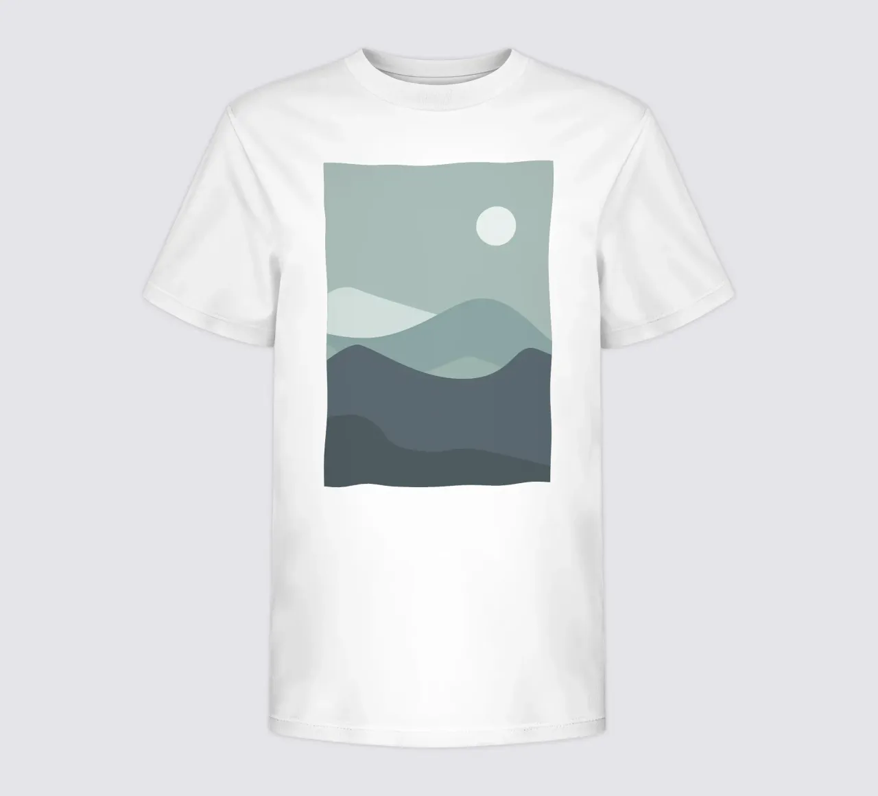 Modern landscape art kids t-shirt by Bartosz Powalka