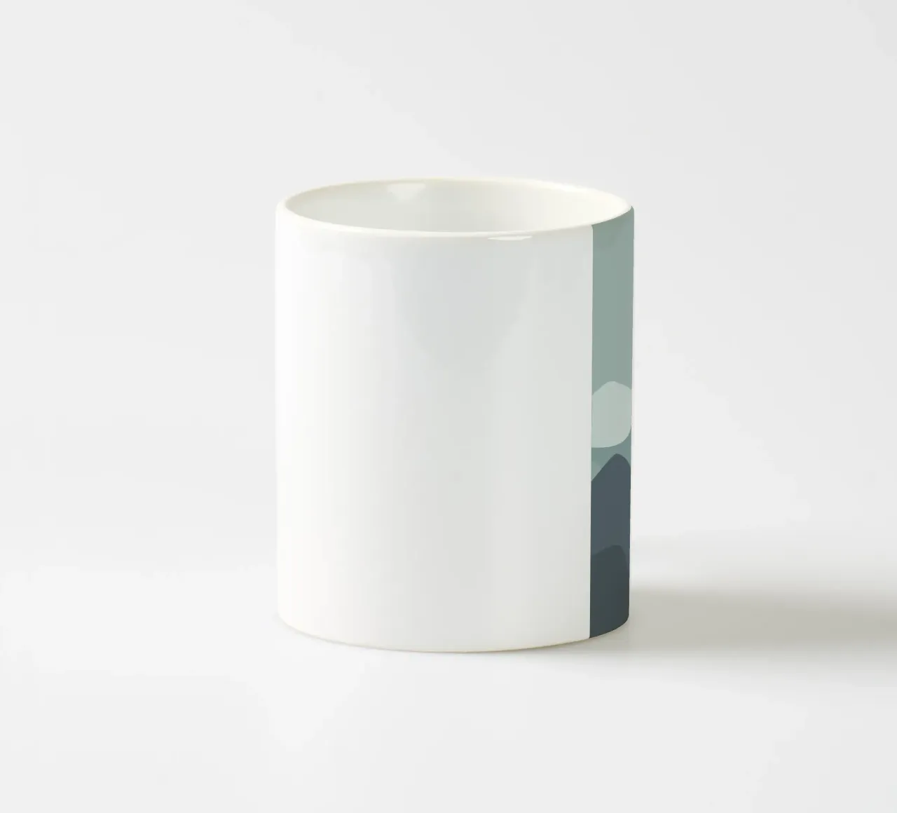 Paesaggio moderno tazza in ceramica da Bartosz Powalka