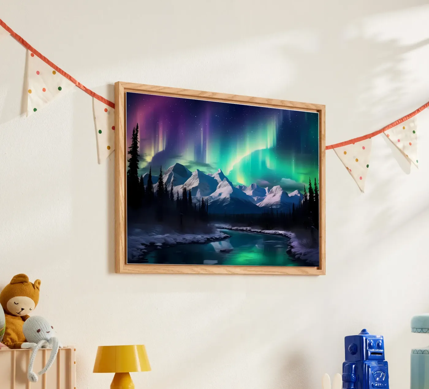 Northern Lights Aurora acryl van Matthew Katz
