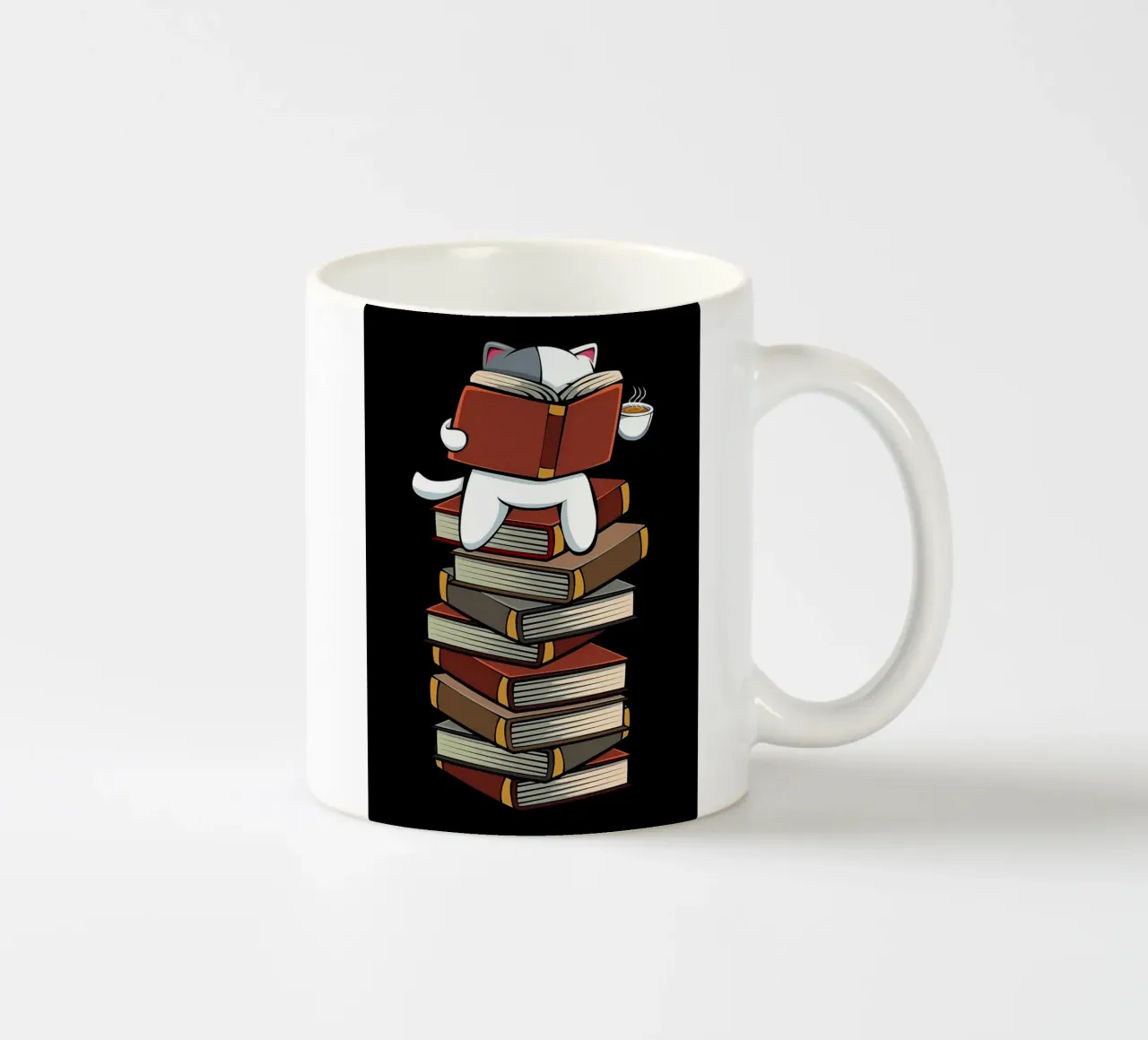 Gattini Gatti Tè e Libri tazza in ceramica da Aiden Garcia